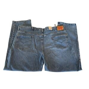 Levi's 550 Mens 46x32 Blue Relaxed Fit Stretch Denim Jeans Big Tall NwT